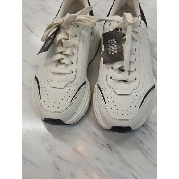 Dolce & Gabbana White and Black Platform Sneakers main image 11